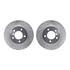 7512-31045 by DYNAMIC FRICTION COMPANY - Rotors-Drilled & Slotted-Silver w/ 5000 Advanced Brake Pads Incl Hdw