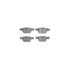 7512-31072 by DYNAMIC FRICTION COMPANY - Rotors-Drilled & Slotted-Silver w/ 5000 Advanced Brake Pads Incl Hdw