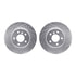 7512-31109 by DYNAMIC FRICTION COMPANY - Rotors-Drilled & Slotted-Silver w/ 5000 Advanced Brake Pads Incl Hdw