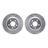 7512-31110 by DYNAMIC FRICTION COMPANY - Rotors-Drilled & Slotted-Silver w/ 5000 Advanced Brake Pads Incl Hdw