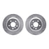 7512-31112 by DYNAMIC FRICTION COMPANY - Rotors-Drilled & Slotted-Silver w/ 5000 Advanced Brake Pads Incl Hdw