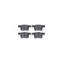 7512-31111 by DYNAMIC FRICTION COMPANY - Brake Rotor - Dimpled & Slotted - Silver w/5000 Brake Pads & HW Kit