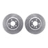 7512-31114 by DYNAMIC FRICTION COMPANY - Rotors-Drilled & Slotted-Silver w/ 5000 Advanced Brake Pads Incl Hdw