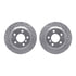 7512-31124 by DYNAMIC FRICTION COMPANY - Rotors-Drilled & Slotted-Silver w/ 5000 Advanced Brake Pads Incl Hdw