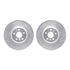 7512-31132 by DYNAMIC FRICTION COMPANY - Rotors-Drilled & Slotted-Silver w/ 5000 Advanced Brake Pads Incl Hdw