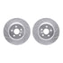 7512-31158 by DYNAMIC FRICTION COMPANY - Rotors-Drilled & Slotted-Silver w/ 5000 Advanced Brake Pads Incl Hdw