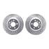 7512-31590 by DYNAMIC FRICTION COMPANY - Rotors-Drilled & Slotted-Silver w/ 5000 Advanced Brake Pads Incl Hdw
