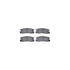 7512-37009 by DYNAMIC FRICTION COMPANY - Brake Rotor - Dimpled & Slotted - Silver w/5000 Brake Pads & HW Kit