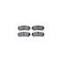 7512-39005 by DYNAMIC FRICTION COMPANY - Rotors-Drilled & Slotted-Silver w/ 5000 Advanced Brake Pads Incl Hdw