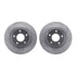 7512-39015 by DYNAMIC FRICTION COMPANY - Rotors-Drilled & Slotted-Silver w/ 5000 Advanced Brake Pads Incl Hdw