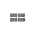 7512-39119 by DYNAMIC FRICTION COMPANY - Rotors-Drilled & Slotted-Silver w/ 5000 Advanced Brake Pads Incl Hdw