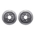 7512-40083 by DYNAMIC FRICTION COMPANY - Brake Rotor - Drilled & Slotted - Silver w/5000 Brake Pads & HW Kit