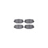 7512-40094 by DYNAMIC FRICTION COMPANY - Brake Rotor - Dimpled & Slotted - Silver w/5000 Brake Pads & HW Kit