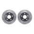 7512-40090 by DYNAMIC FRICTION COMPANY - Brake Rotor - Drilled & Slotted - Silver w/5000 Brake Pads & HW Kit