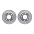 7512-40269 by DYNAMIC FRICTION COMPANY - Rotors-Drilled & Slotted-Silver w/ 5000 Advanced Brake Pads Incl Hdw