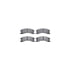 7512-42022 by DYNAMIC FRICTION COMPANY - Brake Rotor - Drilled & Slotted - Silver w/5000 Brake Pads & HW Kit
