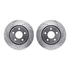 7512-42026 by DYNAMIC FRICTION COMPANY - Brake Rotor - Dimpled & Slotted - Silver w/5000 Brake Pads & HW Kit