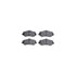7512-42033 by DYNAMIC FRICTION COMPANY - Brake Rotor - Dimpled & Slotted - Silver w/5000 Brake Pads & HW Kit