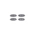 7512-42063 by DYNAMIC FRICTION COMPANY - Rotors-Drilled & Slotted-Silver w/ 5000 Advanced Brake Pads Incl Hdw
