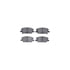 7512-45033 by DYNAMIC FRICTION COMPANY - Brake Rotor - Dimpled & Slotted - Silver w/5000 Brake Pads & HW Kit