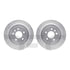 7512-46025 by DYNAMIC FRICTION COMPANY - Rotors-Drilled & Slotted-Silver w/ 5000 Advanced Brake Pads Incl Hdw