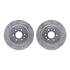 7512-46037 by DYNAMIC FRICTION COMPANY - Brake Rotor - Drilled & Slotted - Silver w/5000 Brake Pads & HW Kit