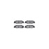 7512-46089 by DYNAMIC FRICTION COMPANY - Rotors-Drilled & Slotted-Silver w/ 5000 Advanced Brake Pads Incl Hdw