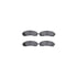 7512-47046 by DYNAMIC FRICTION COMPANY - Brake Rotor - Dimpled & Slotted - Silver w/5000 Brake Pads & HW Kit