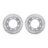 7512-48011 by DYNAMIC FRICTION COMPANY - Rotors-Drilled & Slotted-Silver w/ 5000 Advanced Brake Pads Incl Hdw