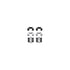 7512-48034 by DYNAMIC FRICTION COMPANY - Brake Rotor - Dimpled & Slotted - Silver w/5000 Brake Pads & HW Kit