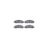 7512-48056 by DYNAMIC FRICTION COMPANY - Brake Rotor - Dimpled & Slotted - Silver w/5000 Brake Pads & HW Kit