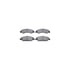 7512-48065 by DYNAMIC FRICTION COMPANY - Brake Rotor - Dimpled & Slotted - Silver w/5000 Brake Pads & HW Kit