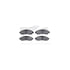 7512-48073 by DYNAMIC FRICTION COMPANY - Brake Rotor - Dimpled & Slotted - Silver w/5000 Brake Pads & HW Kit