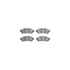7512-52002 by DYNAMIC FRICTION COMPANY - Rotors-Drilled & Slotted-Silver w/ 5000 Advanced Brake Pads Incl Hdw