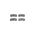 7512-52008 by DYNAMIC FRICTION COMPANY - Rotors-Drilled & Slotted-Silver w/ 5000 Advanced Brake Pads Incl Hdw