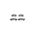 7512-52026 by DYNAMIC FRICTION COMPANY - Rotors-Drilled & Slotted-Silver w/ 5000 Advanced Brake Pads Incl Hdw