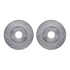 7512-54047 by DYNAMIC FRICTION COMPANY - Brake Rotor - Drilled & Slotted - Silver w/5000 Brake Pads & HW Kit