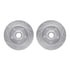 7512-54106 by DYNAMIC FRICTION COMPANY - Brake Rotor - Drilled & Slotted - Silver w/5000 Brake Pads & HW Kit