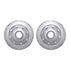 7512-54128 by DYNAMIC FRICTION COMPANY - Brake Rotor - Drilled & Slotted - Silver w/5000 Brake Pads & HW Kit