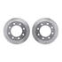 7512-54131 by DYNAMIC FRICTION COMPANY - Brake Rotor - Drilled & Slotted - Silver w/5000 Brake Pads & HW Kit