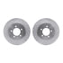 7512-54145 by DYNAMIC FRICTION COMPANY - Brake Rotor - Dimpled & Slotted - Silver w/5000 Brake Pads & HW Kit