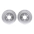 7512-54149 by DYNAMIC FRICTION COMPANY - Brake Rotor - Drilled & Slotted - Silver w/5000 Brake Pads & HW Kit