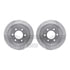 7512-54153 by DYNAMIC FRICTION COMPANY - Rotors-Drilled & Slotted-Silver w/ 5000 Advanced Brake Pads Incl Hdw