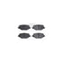 7512-54163 by DYNAMIC FRICTION COMPANY - Rotors-Drilled & Slotted-Silver w/ 5000 Advanced Brake Pads Incl Hdw