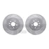 7512-54164 by DYNAMIC FRICTION COMPANY - Rotors-Drilled & Slotted-Silver w/ 5000 Advanced Brake Pads Incl Hdw