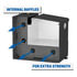 ST-100-COMBO-MB by RETRAC MIRROR - Matte Black 100-Gallon Steel-Aluminum Combo Transfer Tank