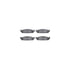 7512-54204 by DYNAMIC FRICTION COMPANY - Brake Rotor - Dimpled & Slotted - Silver w/5000 Brake Pads & HW Kit