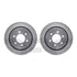 7512-54208 by DYNAMIC FRICTION COMPANY - Brake Rotor - Dimpled & Slotted - Silver w/5000 Brake Pads & HW Kit