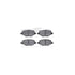 7512-54215 by DYNAMIC FRICTION COMPANY - Brake Rotor - Dimpled & Slotted - Silver w/5000 Brake Pads & HW Kit