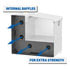 ST-100HH-CB-W by RETRAC MIRROR - White Hammerhead-Style 100-Gallon Steel-Aluminum Combo Transfer Tank